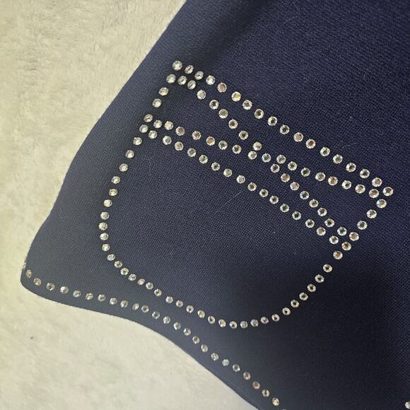 Vintage Rare 60's Mr. Mort Trompe L'oeil Bling shiny Rhinestones Top. Zip back. - Picture 12 of 16